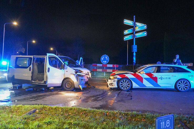 Dolle achtervolging door Zwartsluis eindigt in crash bij Ruinerwold