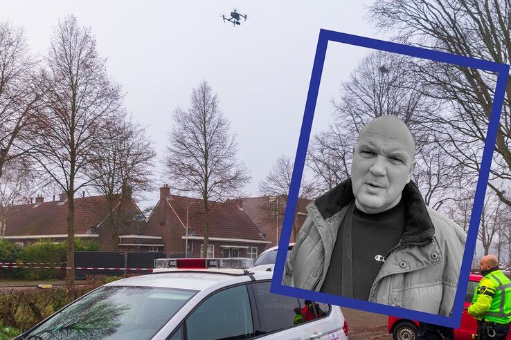 Plaats delict aan Buitengasthuisstraat/inzet: Henk Wolters.