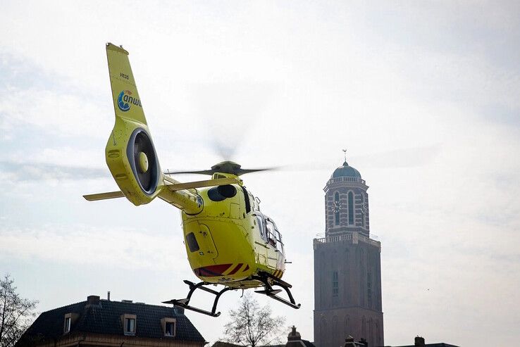 Traumaheli van MMT Groningen in Zwolle in voorjaar 2025.