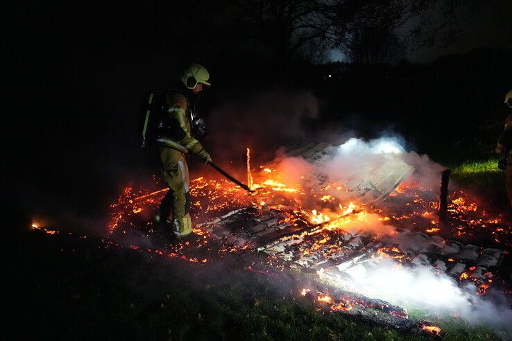 Brand in blokhut op golfbaan Herfte snel onder controle