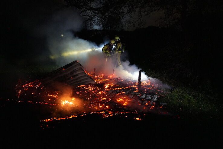 Brand in blokhut op golfbaan Herfte snel onder controle