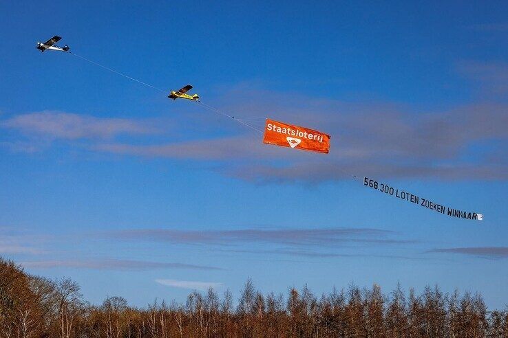 Vliegtuigjes ingezet in zoektocht naar Overijssels prijzengeld Staatsloterij
