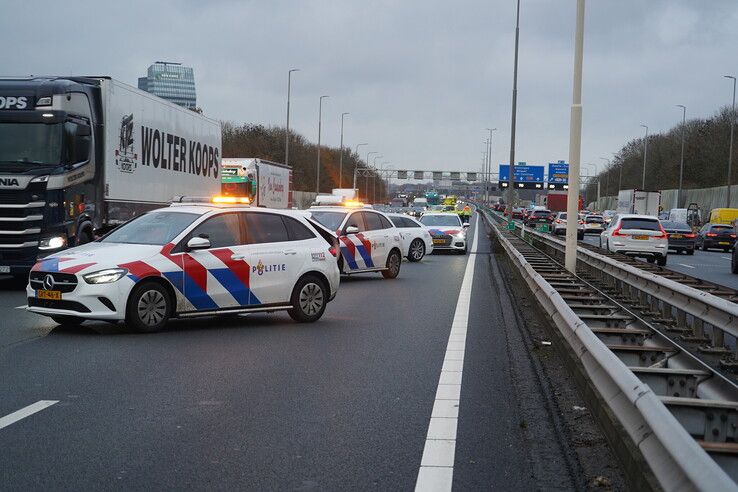 Aanrijding op A28 bij Zwolle veroorzaakt flinke file