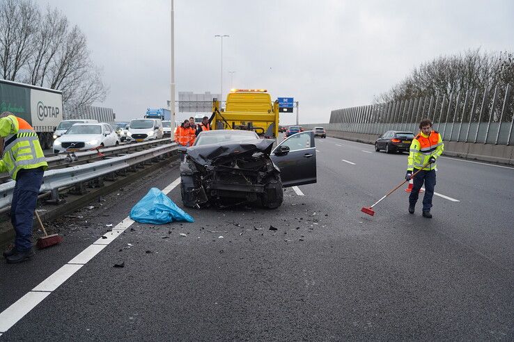 Aanrijding op A28 bij Zwolle veroorzaakt flinke file