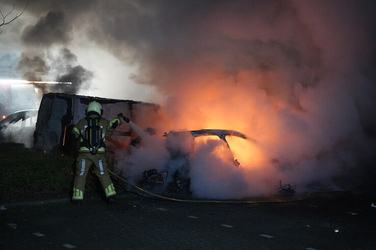 Flinke autobranden op industrieterrein de Marslanden