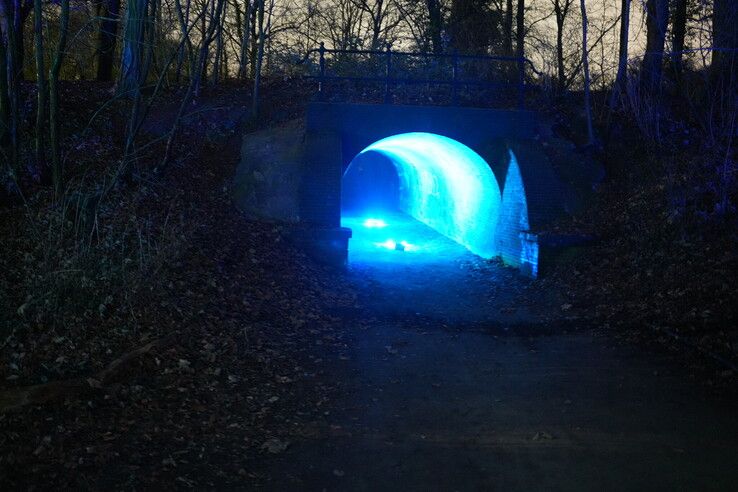 Duizenden lichtjes verlichten park het Engelse Werk tijdens lichtjeswandeling
