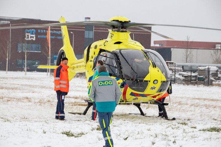Medisch incident aan Ertsstraat in Kampen, traumahelikopter ingezet
