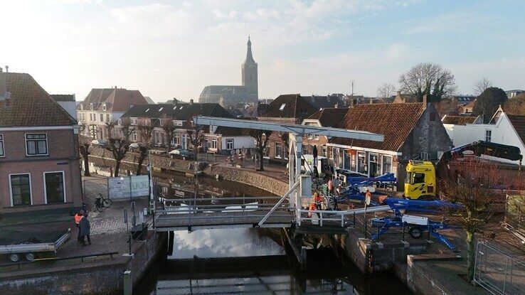 Keppelbrug in Hasselt tijdelijk verwijderd voor groot onderhoud
