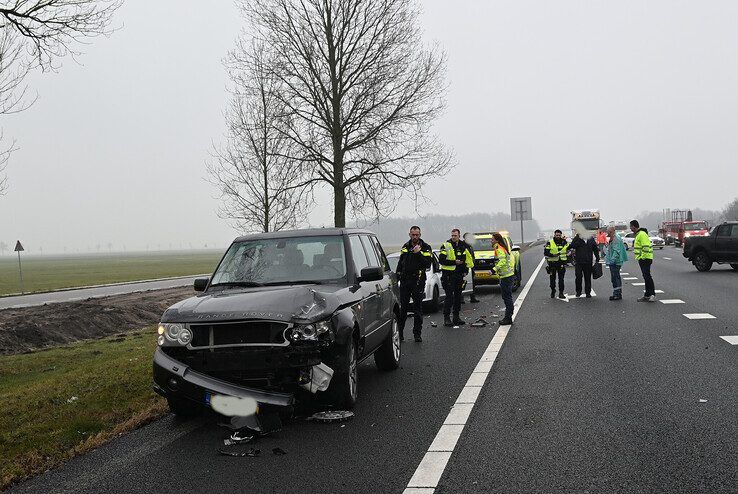 Twee rijstroken A28 bij Zwolle dicht na aanrijding