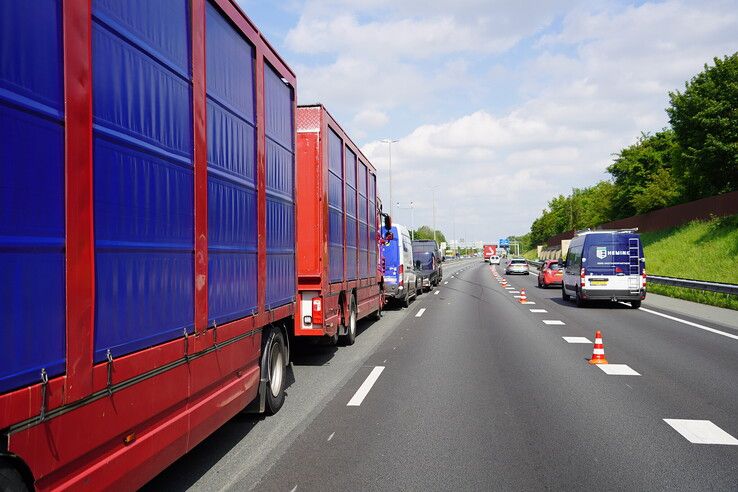 Meerdere voertuigen betrokken bij ongeval op A28