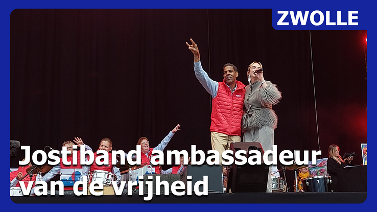 Jostiband maakt indruk als ambassadeur van de vrijheid [video]