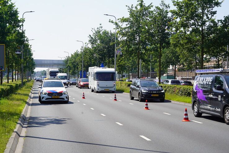 Bestuurder gewond na kop-staartbotsing op Ceintuurbaan Zwolle
