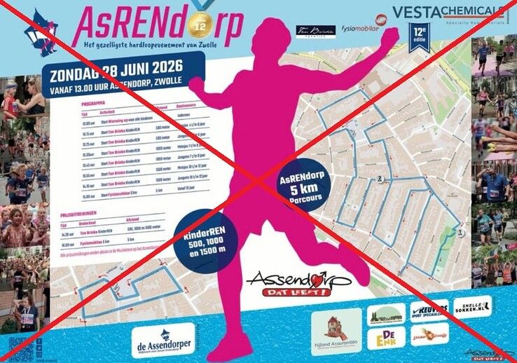 AsRENdorp zondag 28 juni gecanceld vanwege warm weer