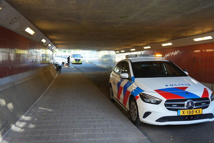 Fietster gewond na eenzijdig ongeval in fietstunnel op het Koggepad in Zwolle