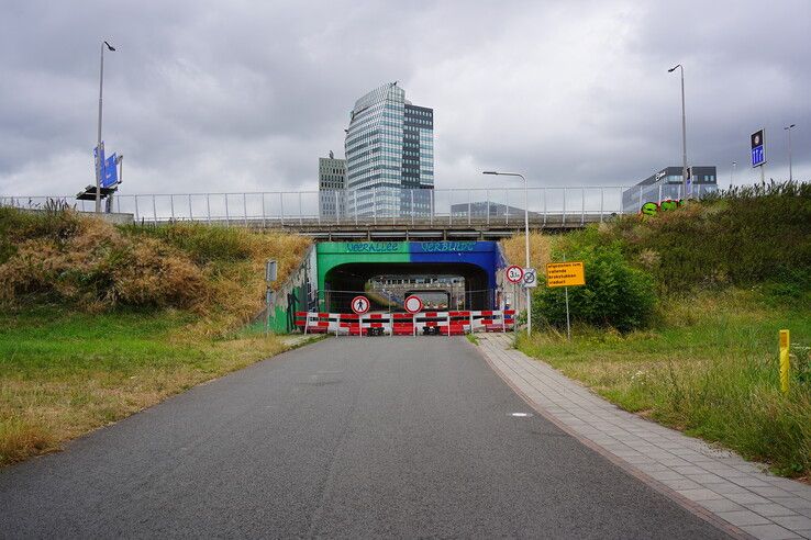 Tunnels onder A28 bij Spoolderplein afgesloten na ontdekking betonschade