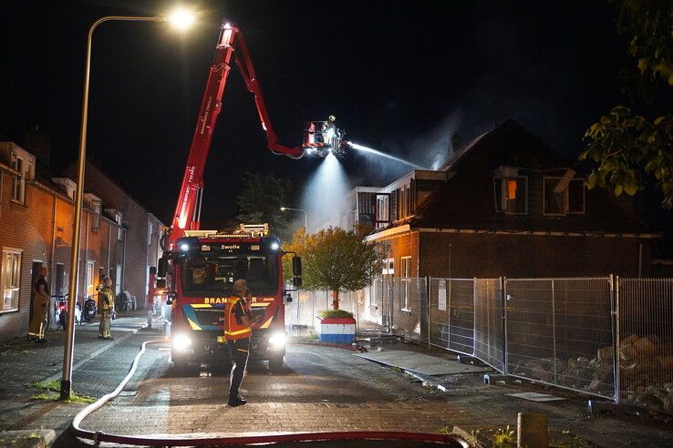 Opnieuw brand bij sloopwoningen aan de Javastraat in Zwolle