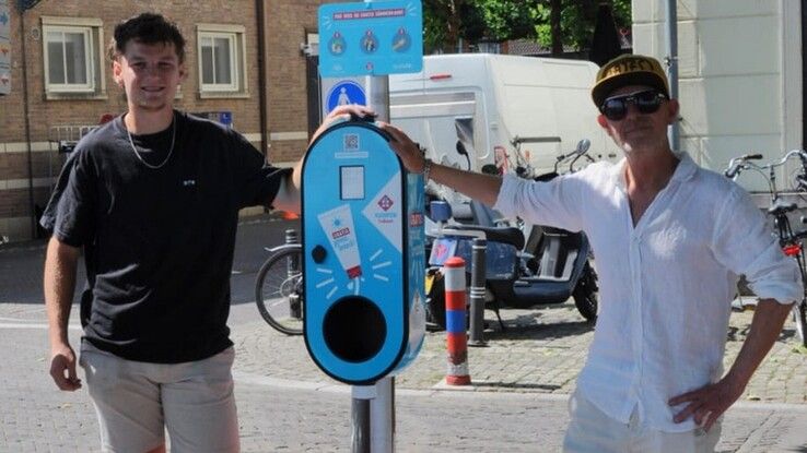 Drie zonnebrandzuilen geplaatst in binnenstad van Kampen