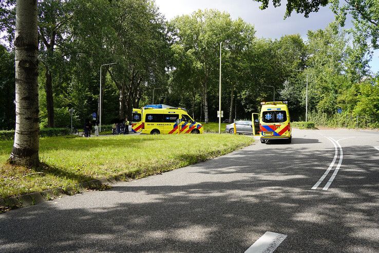 Aanrijding tussen fietser en auto