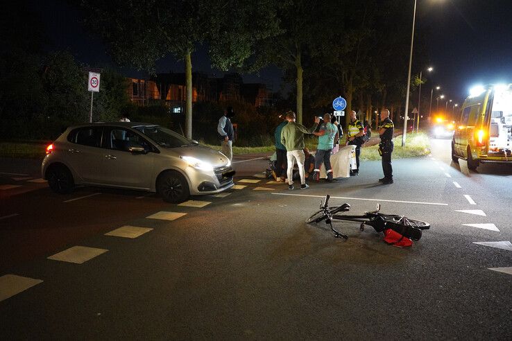 Fietser gewond bij aanrijding met auto