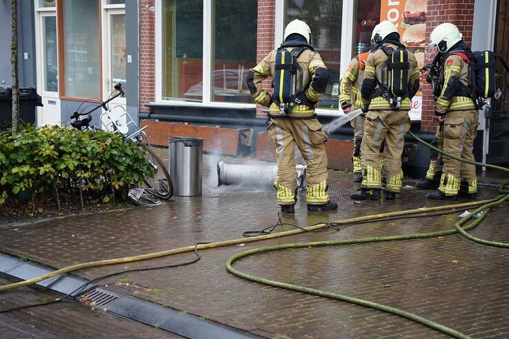 Veel rook bij brand in horecazaak
