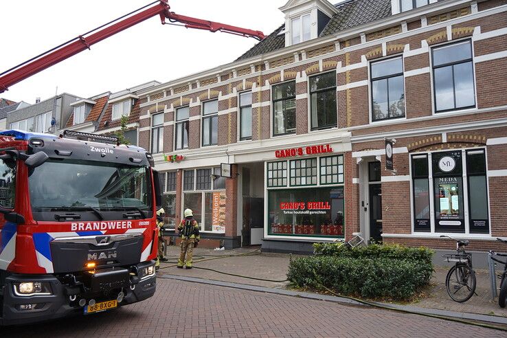 Veel rook bij brand in horecazaak