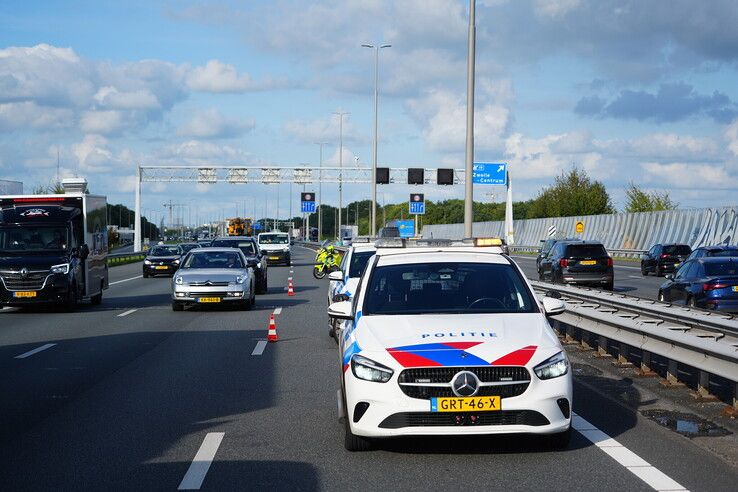 kop-staart botsing op de A28