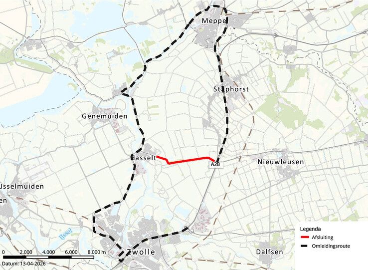 N377 bij Hasselt gaat maanden dicht