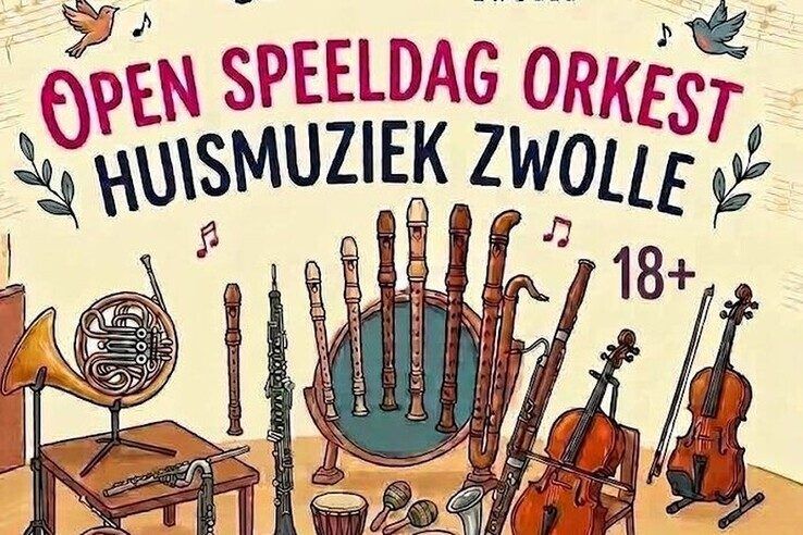 Orkest Huismuziek Zwolle houdt open speeldag voor muzikanten